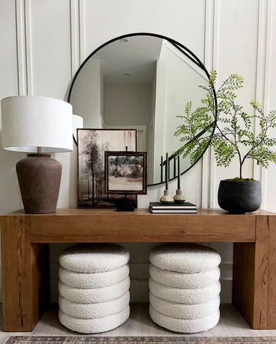 Entry: Black Round Mirror