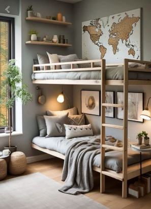 Kids’ Bedroom: Natural Traveler